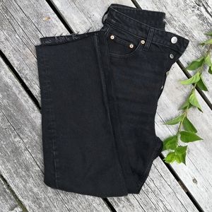 Zara high waisted straight leg jeans